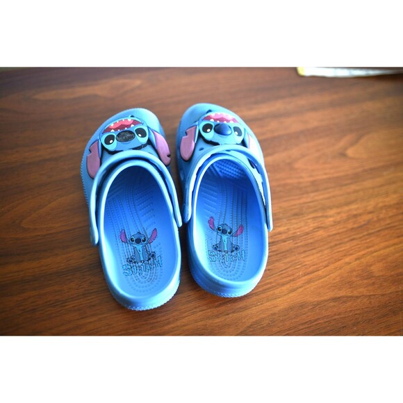 Stitch Crocs Blue J2 Disney kids shoe clog sandal - Picture 4 of 5